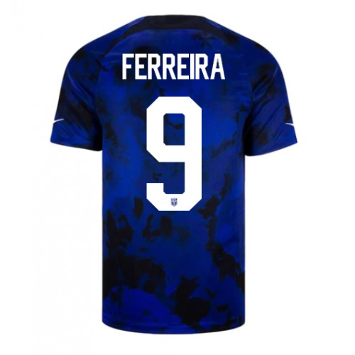 Forenede Stater Jesus Ferreira #9 Udebanetrøje VM 2022 Kort ærmer